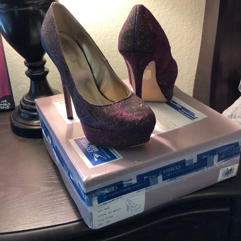 Glitter Bakers Heels size 7